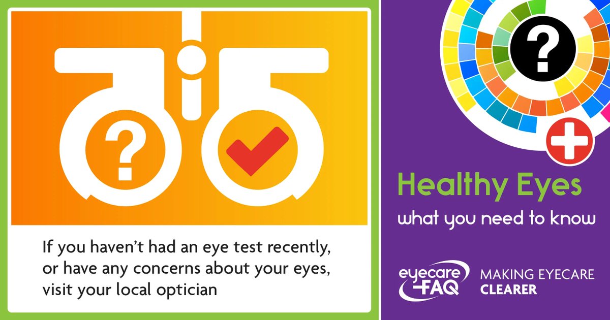eyecarefaq's tweet photo. Have you had an eye exam in the last two years? If not, you’re probably due!  #EyeHealthMatters #eyecareFAQ https://t.co/8d29mbxkRc