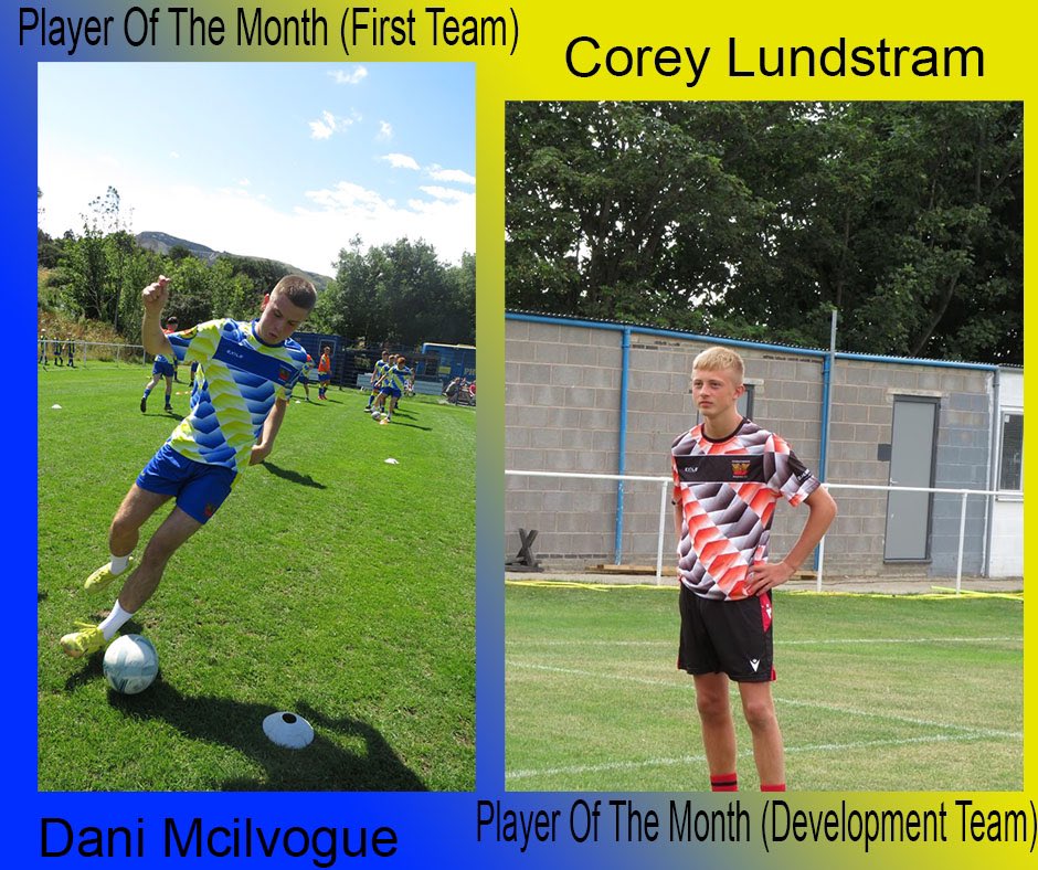 Player of the month First team(Dani Mcilvogue) Development team(Corey Lundstram) Congrats to both and thank you all for voting #PPFC