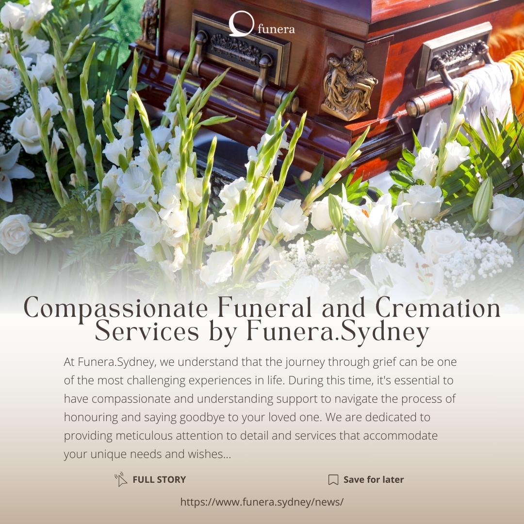 We understand that saying goodbye to a loved one is never easy. 

Our latest blog outlines our commitment to providing you with heartfelt and meticulous care during a challenging time.

Read here: funera.sydney/compassionate-…

#FuneraSydney #FuneralServices #CompassionInGrief