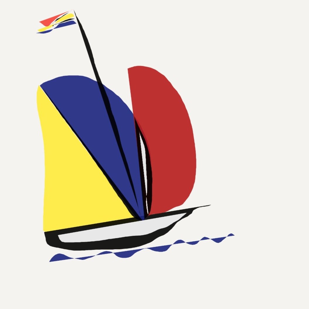 Sailing home - Geïnspireerd door -🎨 #pietmondriaan #pietmondrian #mondrian #sailing #digitalart