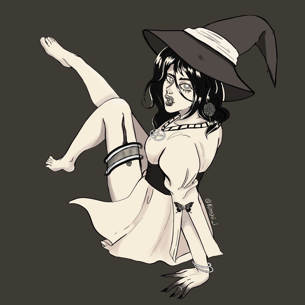 Kimshi_i's tweet photo. Day 1 Witch โ
๐ง๐ผโโ๏ธ
#Inktober #inktobermonsters #monster #draw #witch #bruja #Halloween2023 #fyp #grilwitch #originalcharacterart #October #oc https://t.co/5AWVBFVHxv