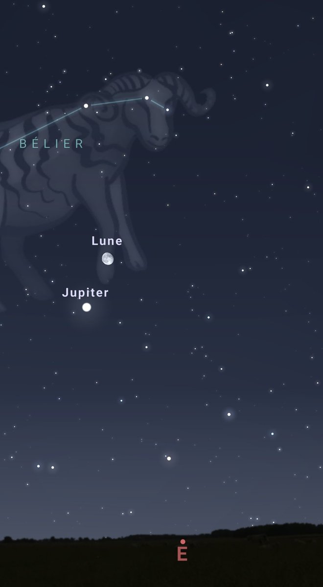 Regardez la Lune cette nuit, juste en dessous, un astre est très brillant : c'est Jupiter !