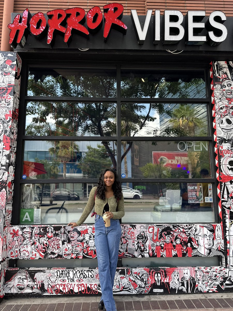 spooky season necessity <a href="/horrorvibesla/">Horror Vibes Coffee</a>