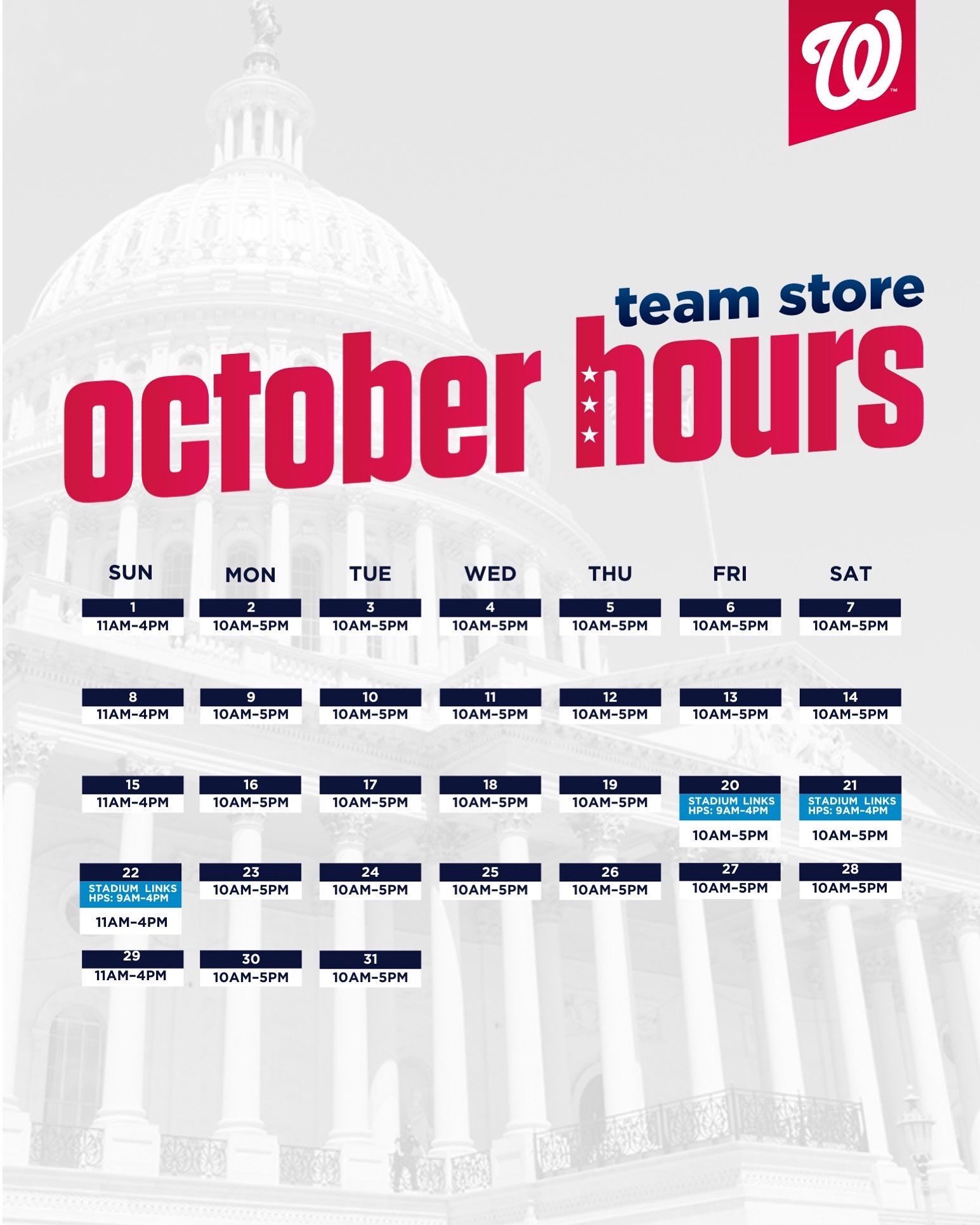 Washington nationals online store 2025