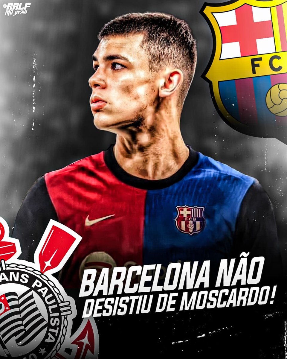 🚨🇪🇸 O Barcelona quer contar com o meio-campista Gabriel Moscardo, do Corinthians, em 2024.

💼‼️ Deco, diretor de futebol do Barça, já tá em contato com o Timão. O dirigente já quis contratar Moscardo em junho, antes de ele se destacar entre os profissionais da equipe alvinegra
