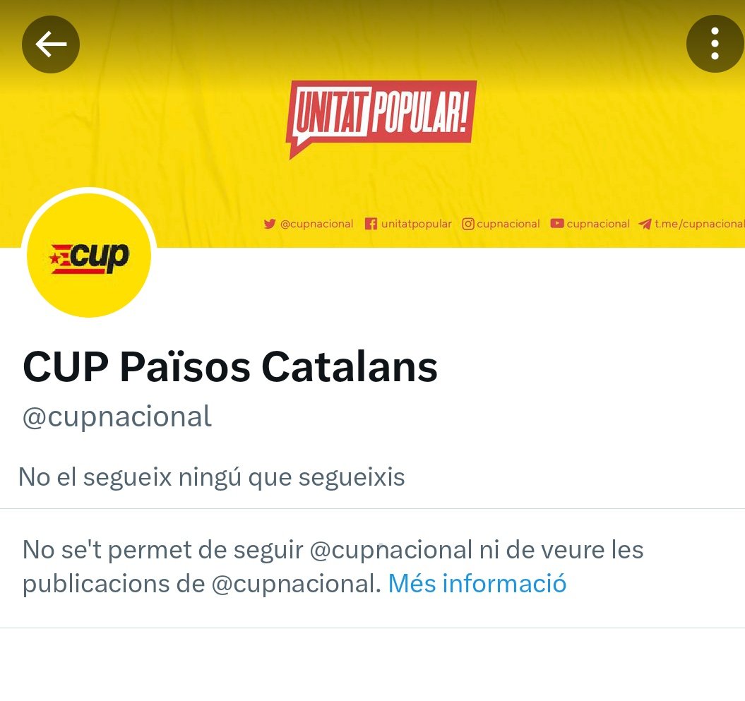 FrancescRep's tweet photo. Que els antisistema, els defensors dels drets, els protectors de les causes justes et bloquin perquè els has dit botiflers en promoure un nou referèndum és l'indicador que són la mateixa estafa que els altres...o pitjor.
#Pringats. https://t.co/b0a7Z6Nnob