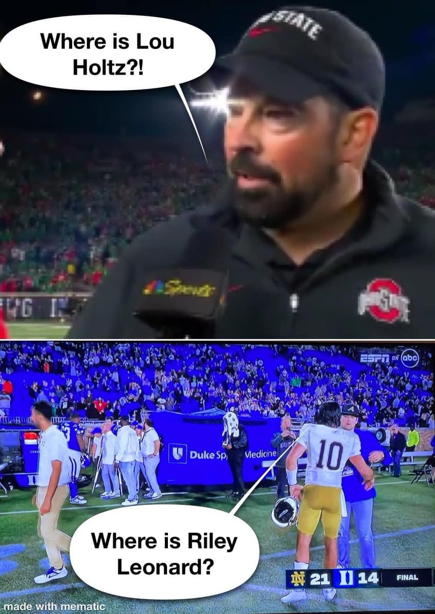 Ohio State Meme Vs Notre Dame Culture☘️😂