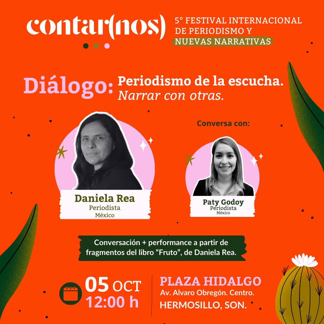 ContarnosMx's tweet photo. ‘FRUTO’ de @DanielareaRea es un abrazo para el alma y pone un tema fundamental en la agenda: los cuidados. 

A través de fragmentos de este libro, nuestra directora @patygodoy_ conversará con la autora y periodista.

¡Uno de los eventos de #Contarnos que más nos emociona! https://t.co/yylnabkM8D