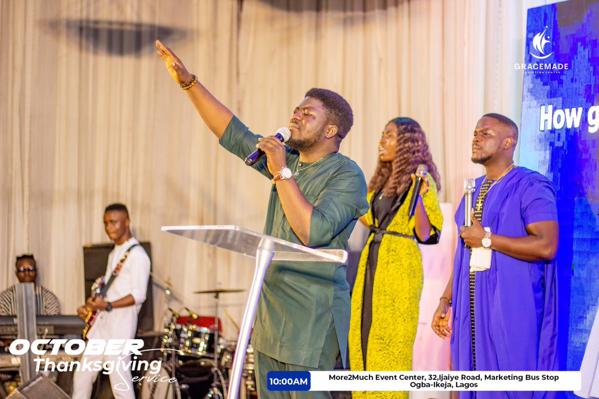 gracemade_c's tweet photo. We worship undignified and unashamed to the praise of our king

#OctoberThanksgivingService  
#SpecialIndependenceEdition  
#WeAreGracemade 
#RaisingChangeAgents https://t.co/ef4HFrHKCe