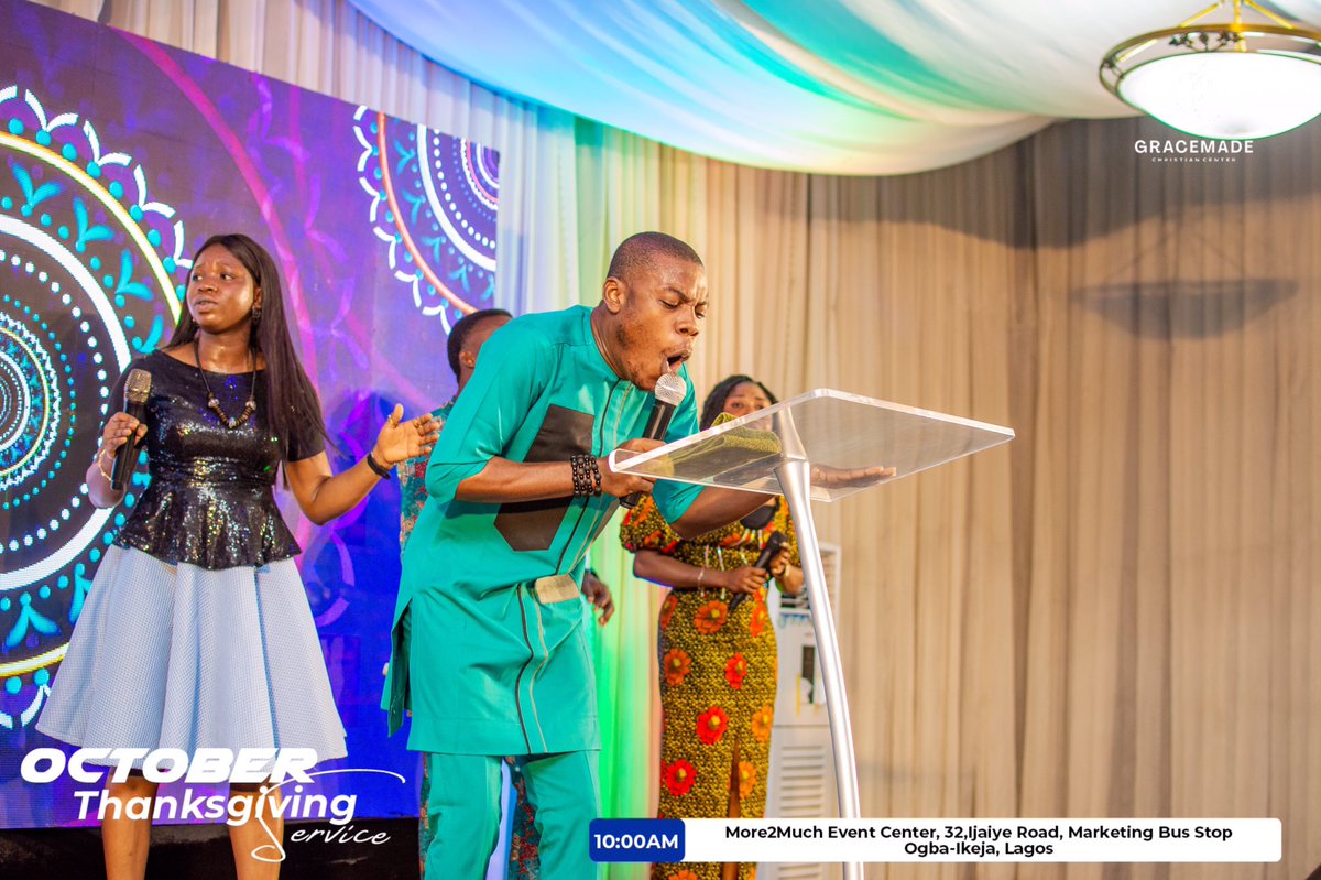gracemade_c's tweet photo. We worship undignified and unashamed to the praise of our king

#OctoberThanksgivingService  
#SpecialIndependenceEdition  
#WeAreGracemade 
#RaisingChangeAgents https://t.co/ef4HFrHKCe