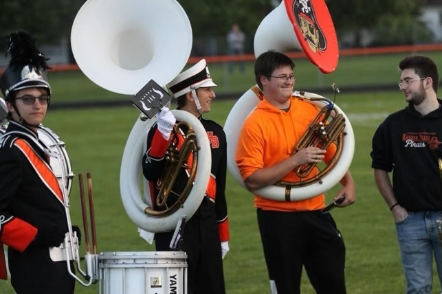 Alumni Band at Homecoming for HBCS! Great Night to be a Pirate!