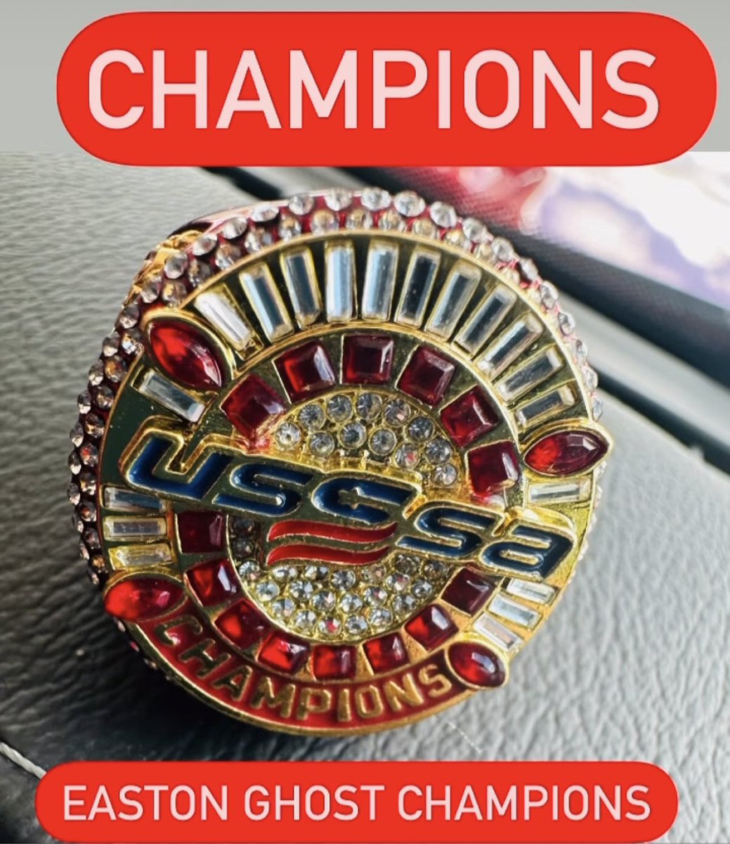 TpaMustangs2013's tweet photo. 2023 Easton Ghost USSSA Champions 7-0!Nice rings, Nice Banner, Nice Ghost Bat!Thank you for all the support &amp; CEO Mustangs Mrs Sherrie seeing girls play &amp; listening live! @TampaMustangs @ExtraInningSB #softball #Champions #TotalTeamEffort @GassoPatty @CoachDot_LU @USSSAFastpitch https://t.co/OjUlP8vJ0Q