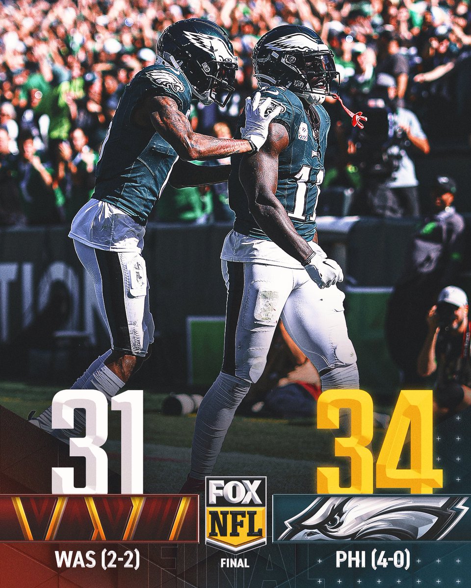 NFLonFOX's tweet photo. The Eagles remain undefeated 🦅 #FlyEaglesFly https://t.co/NcaX5Ctw4s