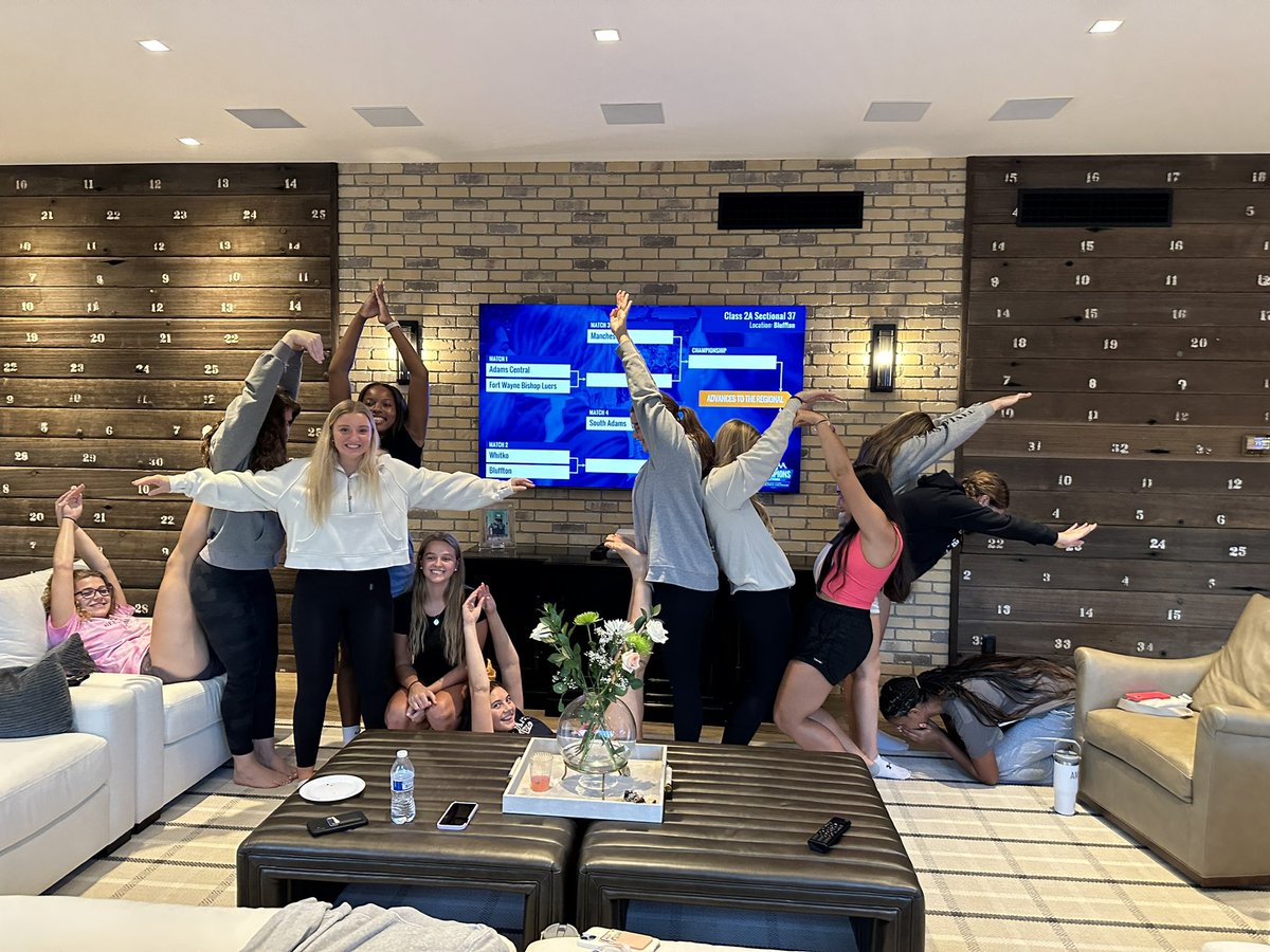 Waiting for our sectional draw. What’s that spell…. St. Joe!