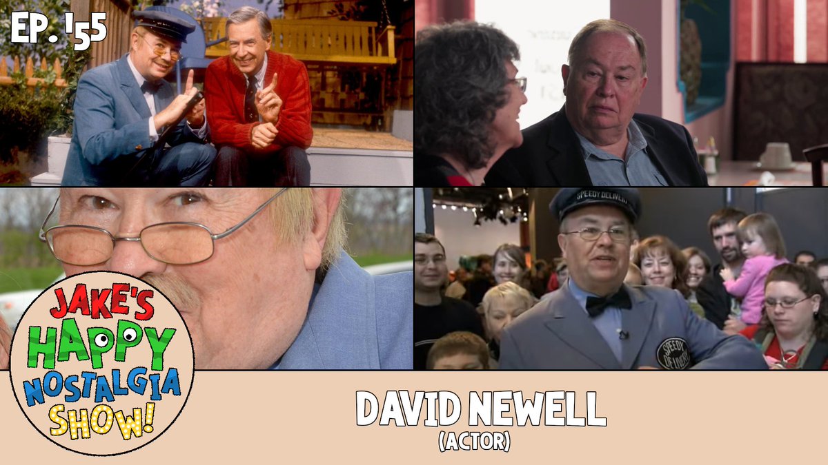 Today on Jake's Happy Nostalgia Show, we speak to David Newell, Mr. McFeely from Mister Rogers' Neighborhood! Check it out today at 7:30PM/EST on YouTube, Spotify, Amazon Music, etc. youtube.com/watch?v=HBXcAq…