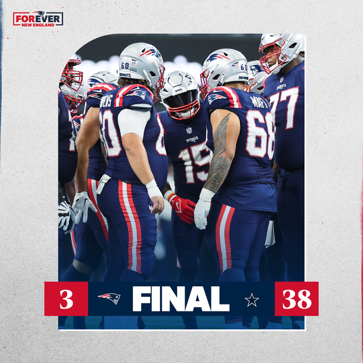 Patriots's tweet photo. Final. https://t.co/5JpdAgh2vM
