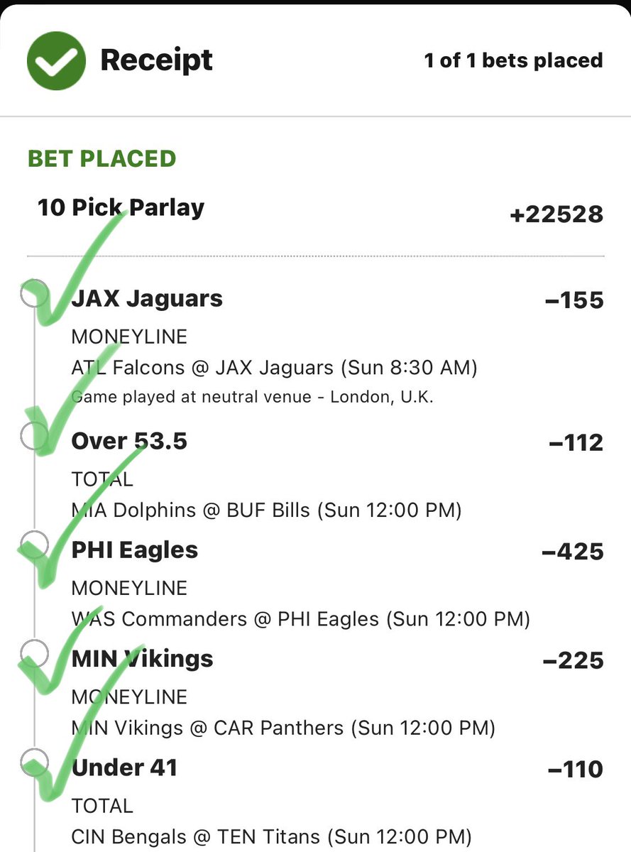 Shaggy_Bets's tweet photo. Honestly wish I had the paper ticket..

But 10/10 on the early slate works for me 😈

+22528 ✅ https://t.co/d13tXClUnz