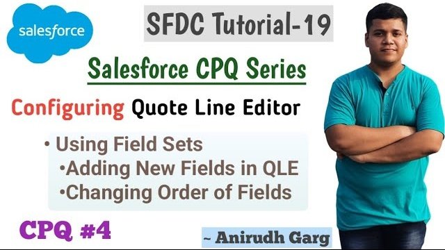 Checkout #SalesforceCPQ Tutorial-4 Video Link 👇 youtu.be/T1Gy35fsHd0 Learn #Salesforce with @anirudhgarg_ Add new fields to Quote line editor, changing order of fields using Line Editor field set in quote line object #AnirudhGarg #VidyaInstitute #trailblazercommunity