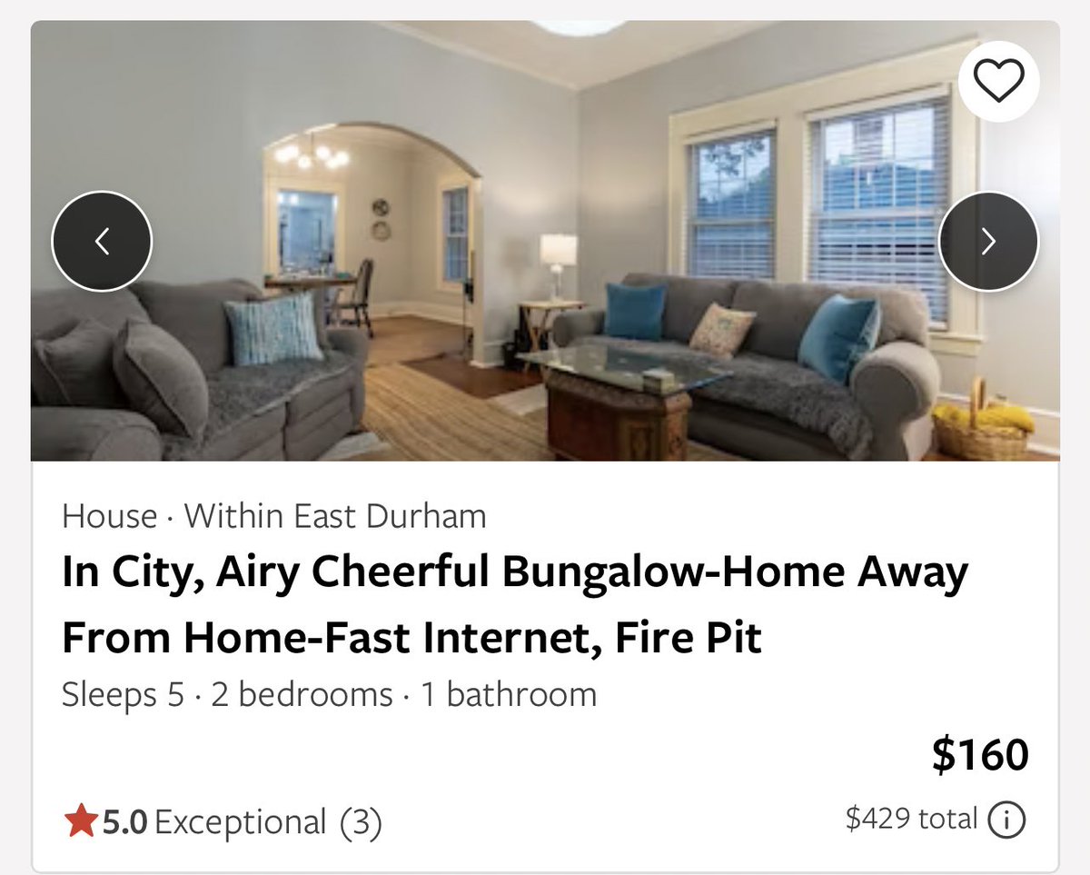 c_pitty's tweet photo. Actually giggling to myself trying to find a spot for me and my bestie to lay our heads Friday. Why do they even show the “nightly rate”!!??? 🤣🤣🤣 willdddddd. To be fair, @vrbo is definitely more transparent on the first page than @Airbnb but this is hilarious. https://t.co/pTFtLrXNzv