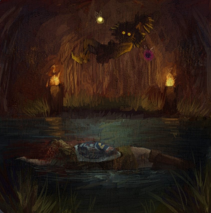 goretober day 1- fall

DOING A TOBER TJIS YEAR SAY WHAAAT😲  couldnt think of a way to merge the linktober prompt w this so i just made it zelda themed :3c so likee what if link missed the deku flower n shit