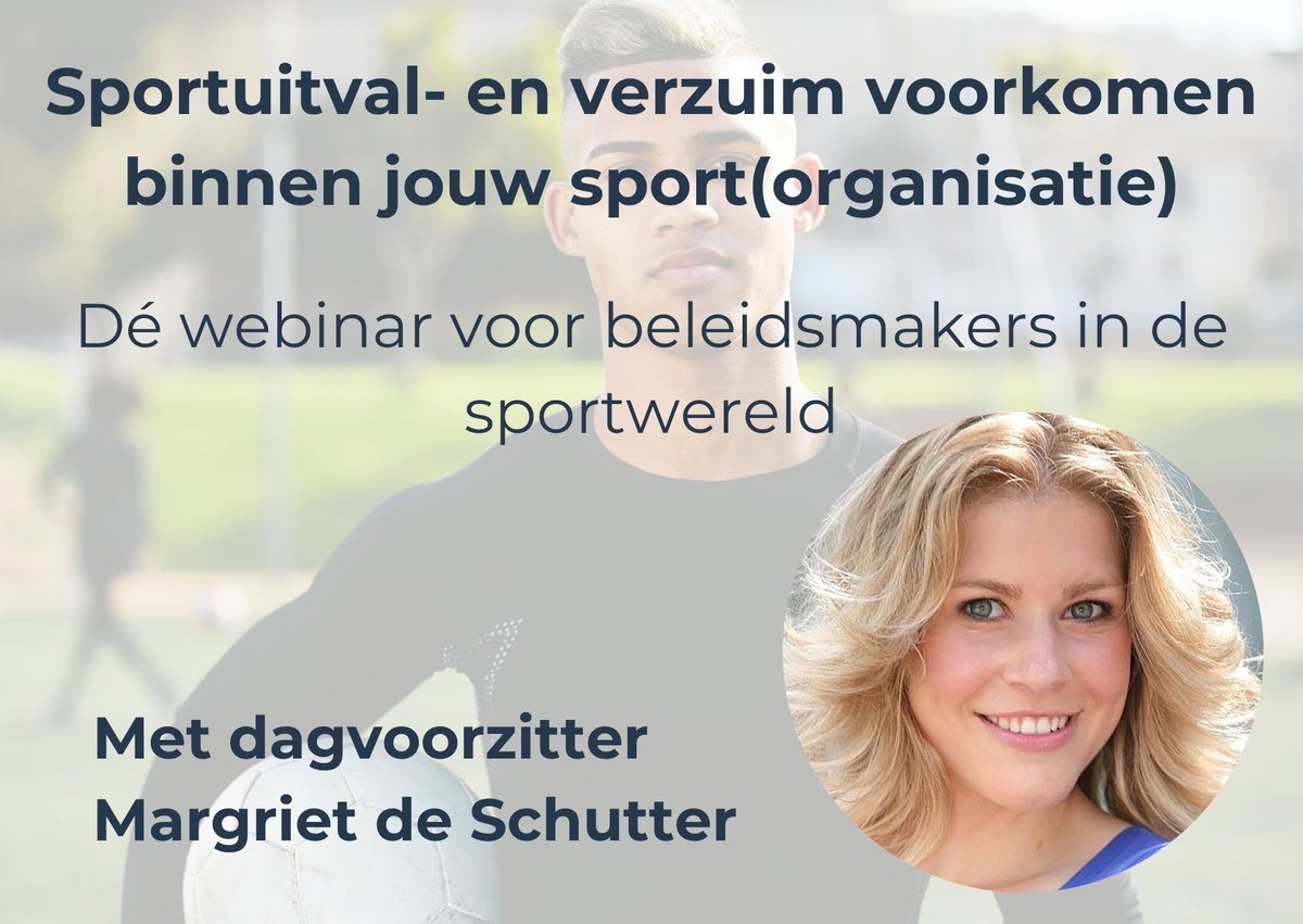 Wil jij zoveel mogelijk leden behouden binnen jouw sport(organisatie)? ⚽ Meld je dan aan voor onze webinar op 31 oktober! bit.ly/webinarsportbe…
#sportverzuim #sportuitval #blessurepreventie  #ledenbehoud