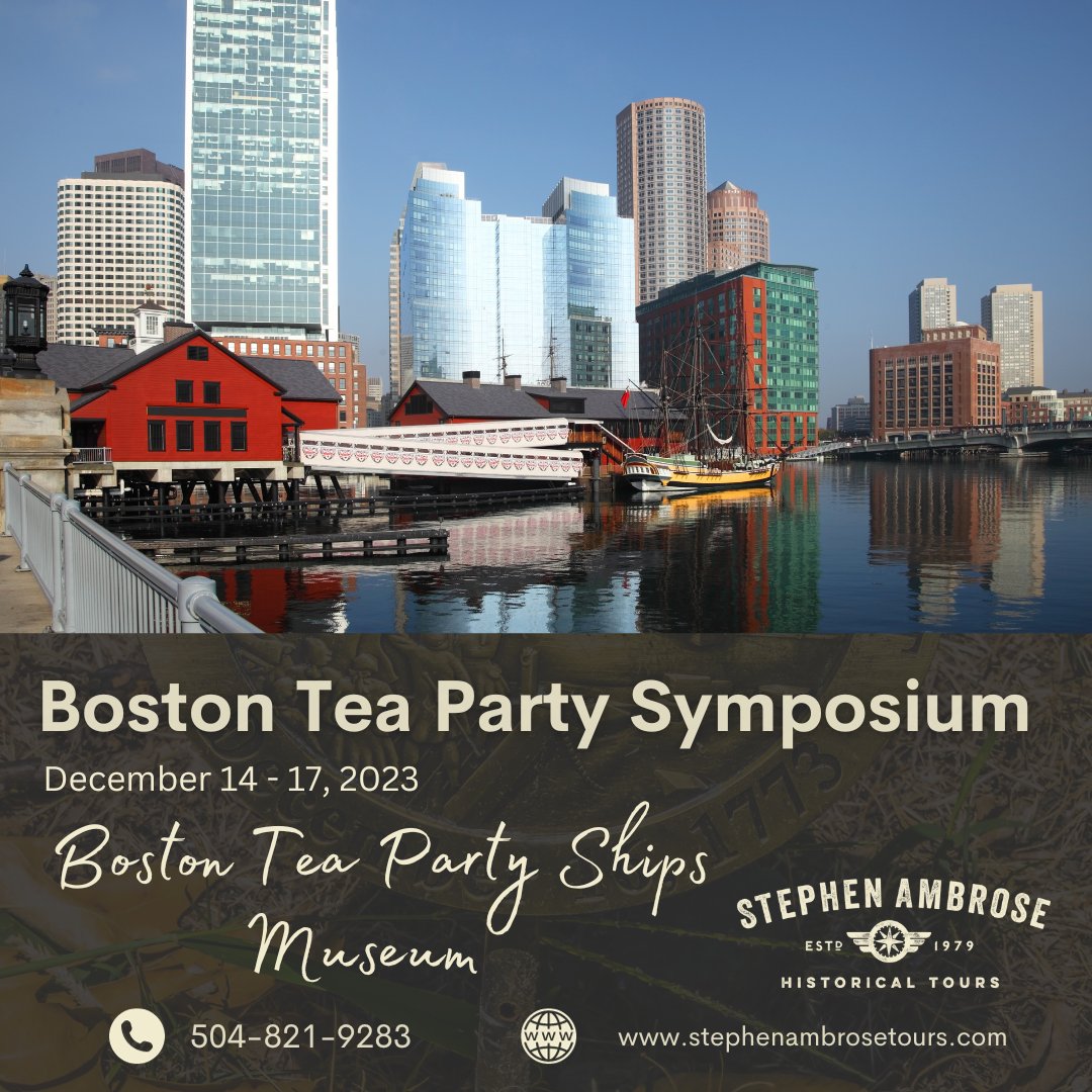 Raise a cup to history! The Boston Tea Party History Symposium is your ticket to a day filled with knowledge and excitement. 📜🍵 Don't miss this historical adventure! #BostonTeaPartySymposium #SAHT #1HistoryTourCompany ow.ly/IACM50PRqQm