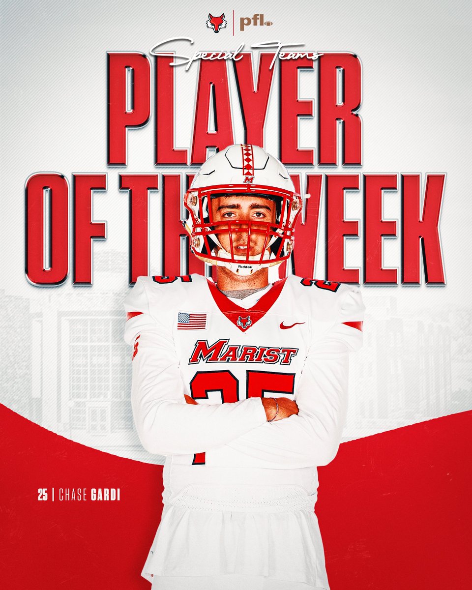 👏 for our PFL Special Teams Player of the Week, Chase Gardi!

Chase went 2-for-2 on field goals and 4-for-4 on PATs in Saturday's win over Stetson. His field goals in the third and fourth quarters accounted for the game's final six points.