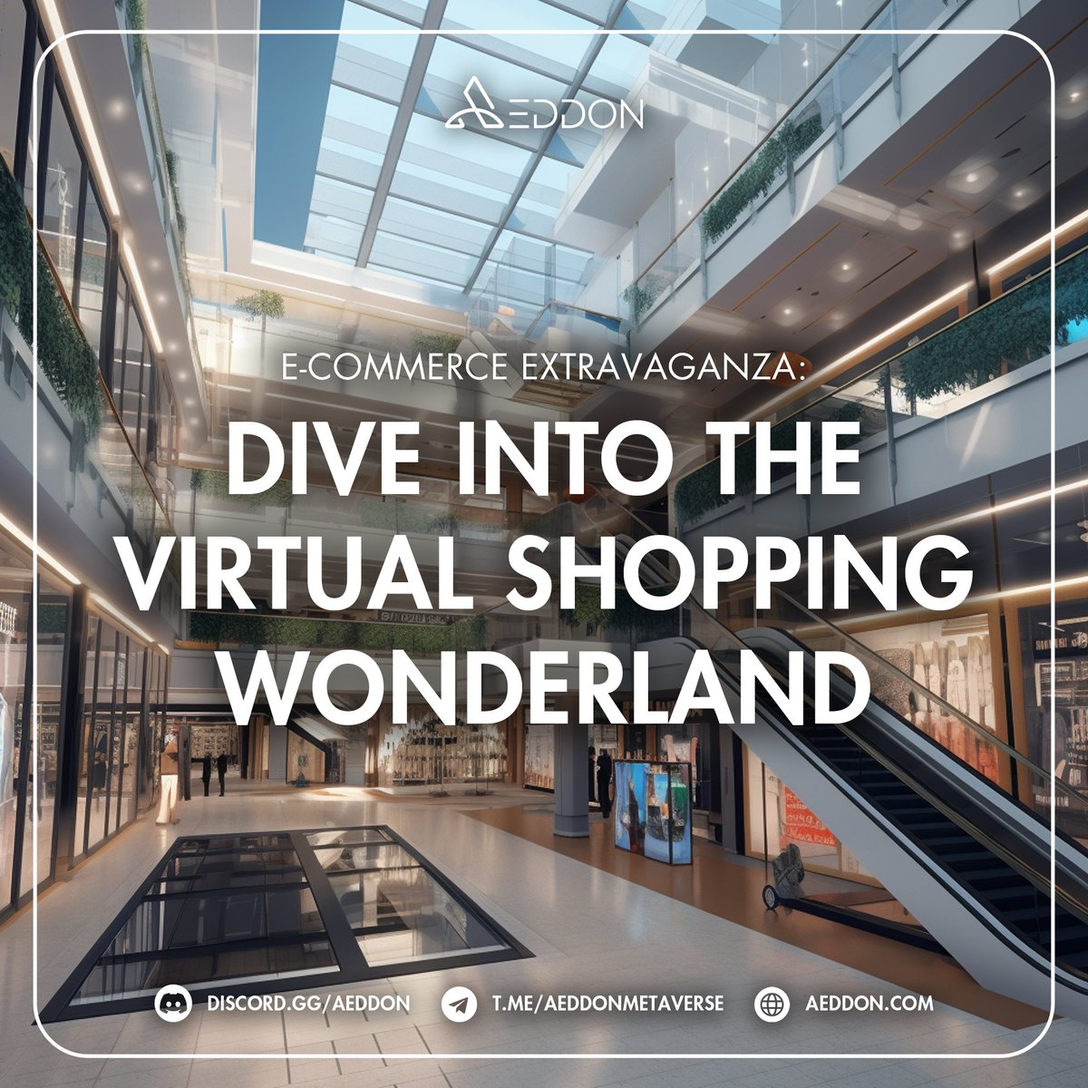 #AeddonMetaverse takes e-commerce to the next level with its virtual Shopping Wonderland.
Discover a world where you can explore and shop from the comfort of your own home.
Get ready for an #ECommerceExtravaganza like never before!
🛍️💫 #VirtualShopping #Metaverse