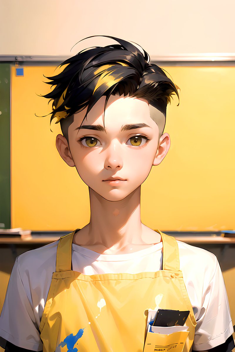 WonderTime777's tweet image. "Ok, but if I help you with your photography project, you have to help me paint mine." 📸🎨🖌️ #AIart #AIイラスト #AIイラスト好きさんと繋がりたい #AIBoys