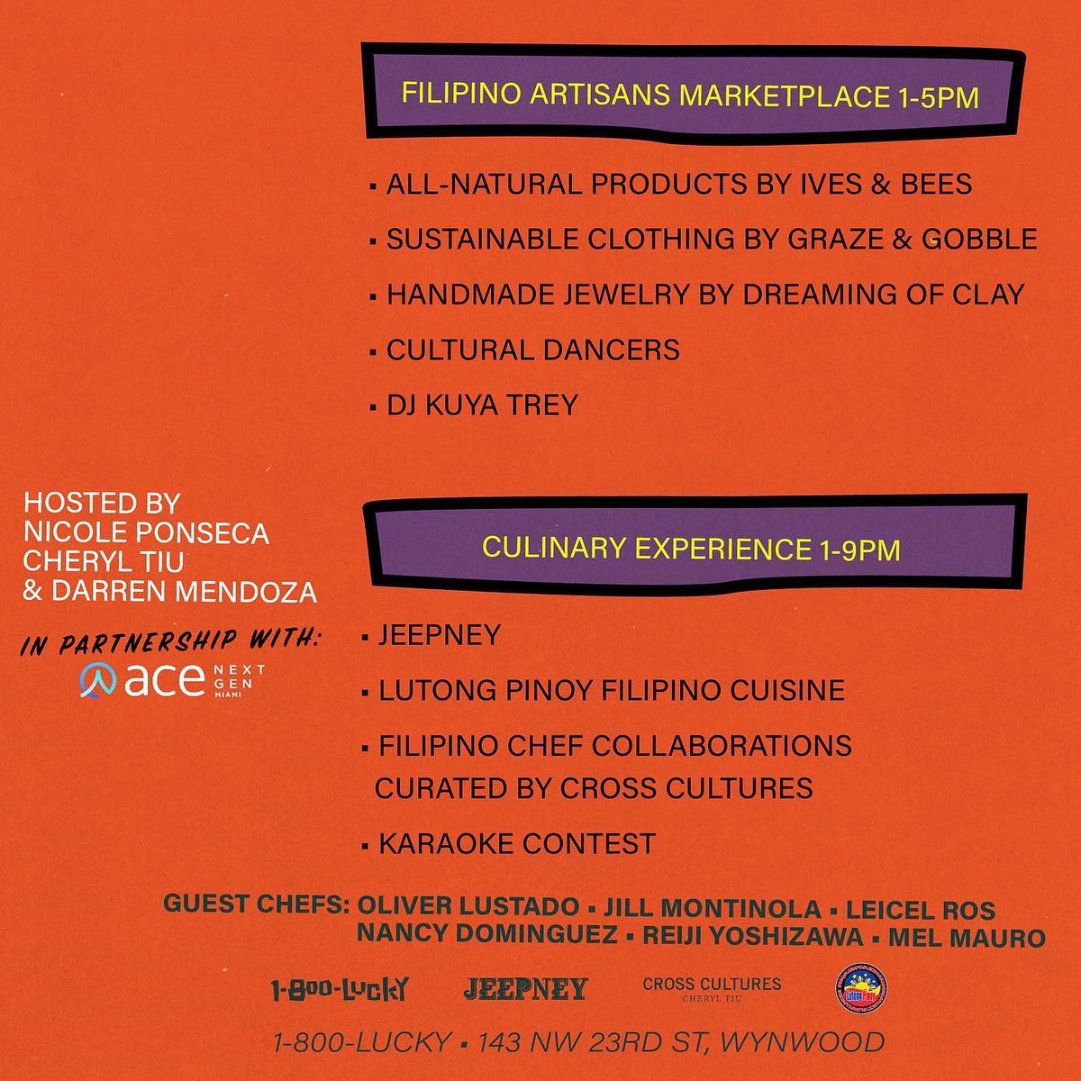 Happy Filipino American History Month!!🇵🇭🇺🇸 To celebrate, we are hosting a Filipino Block Party, Banana Catchup, in Miami, Florida on October 8! Filipino guest chefs, an artisan marketplace, traditional dances, a live karaoke competition &amp; more! RSVP here: eventbrite.com/e/the-banana-c…