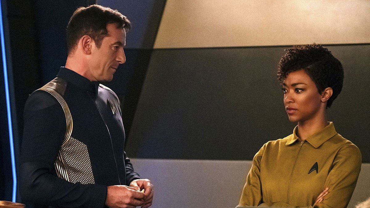 GaryGorn's tweet photo. On October 1, 2017 #DIS: "#ContextIsForKings" airs. for the first time🚀 

#MichaelBurnham finds herself aboard the USS #Discovery, where she quickly realizes things are not as they seem, including the mysterious Captain #GabrielLorca.

#StarTrek #StarTrekDiscovery #Trekkie https://t.co/QSMWuQcrb5