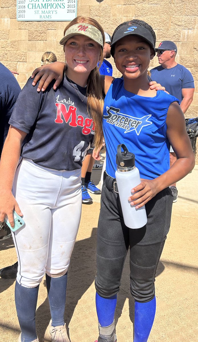 So proud of <a href="/PiperNulick/">Piper Nulick (Uncommited)</a> you! 🌟🌟🌟Just a couple of 2010s from the valley competing in this game 🥎🥎 we ♥️!