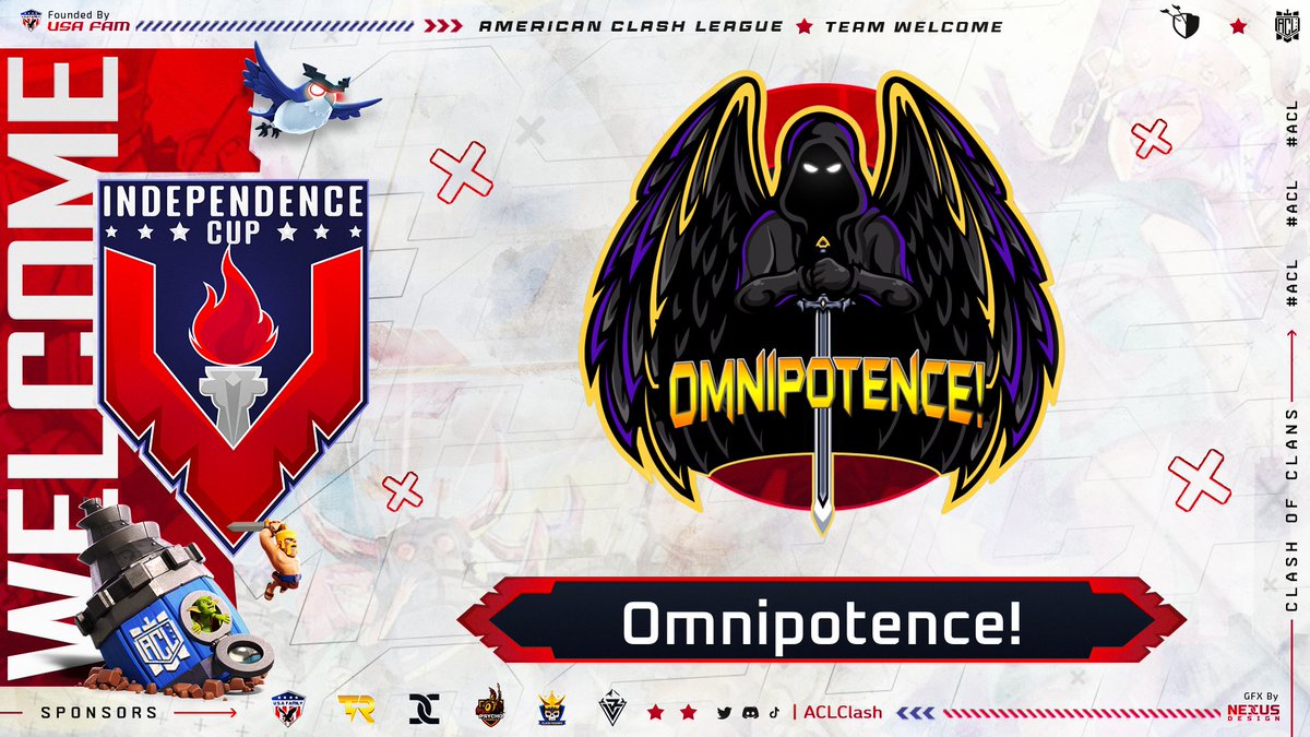 Omnipotence! (@omnipotence_coc) on Twitter photo Thanks to <a href="/esports_udg/">uDG Esports</a> and <a href="/PlayMe_Esports/">PlayMe_eSports</a> for the invite to the MuMu Cup π€
We will be looking forward to participating in the <a href="/ACLClash/">AmericanClashLeague</a> aswell π€ Thanks to <a href="/esports_udg/">uDG Esports</a> and <a href="/PlayMe_Esports/">PlayMe_eSports</a> for the invite to the MuMu Cup π€
We will be looking forward to participating in the <a href="/ACLClash/">AmericanClashLeague</a> aswell π€