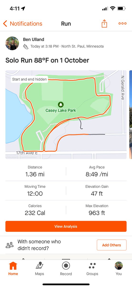 AgentUlland's tweet image. Getting some exercise in. It is October 1st, 2023 and it is 88°F outside 😂😎🔥🏃‍♂️
#WorkoutSunday
1.36 miles
12:00 minutes
