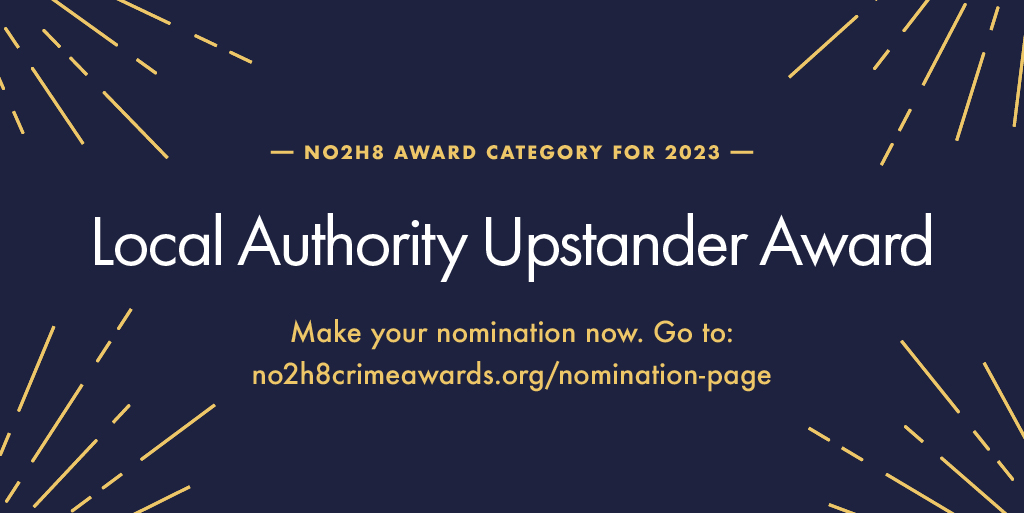 No2h8Crime's tweet photo. Nominations for the annual #No2H8 Awards are now open. 

Here is a link to the nomination page: https://t.co/5QglTjlphT

Categories for the nominations can be found here: https://t.co/LrclNDkeUb

You can nominate that person or organisation that has worked against hate & prejudice.