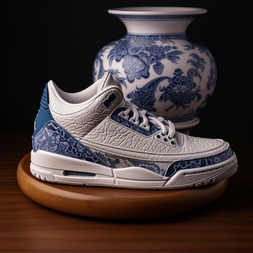 thedaysleeper51's tweet photo. Air Jordan 3 'Porcelain' 

Concepts Designed in Midjourney
Not Affiliated With Nike
#midjourney #ai #sports #sneakerdesign #kotd #sportswear #aifashion #nicekicks #streetwear #customshoes #designmidjourney #conceptkicks #jordan #porcelain #antiques #arthistory #ancientdesign https://t.co/fydvXhQ0nG