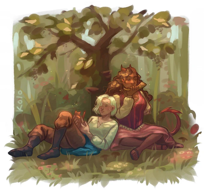 a piece for Hikumi on flight rising of their ocs ^_^ 