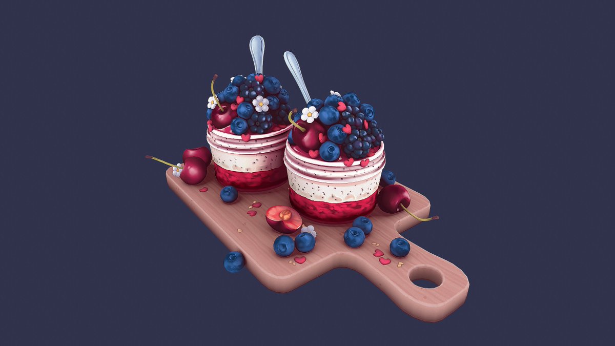 DetectivePacha's tweet photo. Berries ~ 🫐 
3D here at @Sketchfab : https://t.co/XO0VsSZAGj
#handpainted #blender #3dart https://t.co/RnnGV5QGlL