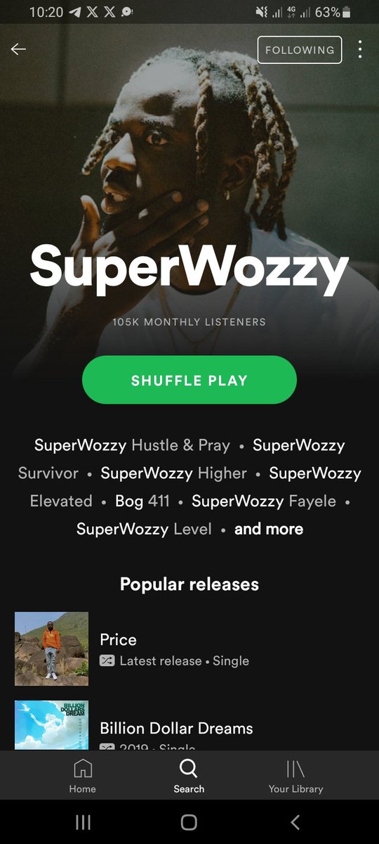 BOgunsola's tweet photo. @Superwozzy_wg @Spotify You too much brother,  since the first day I met you SUB I knew you were a talent,  Greater wins👏
Acc name-ogunsola babatunde acc no-2269182129, zenith bank. https://t.co/H99WEfr4Gq