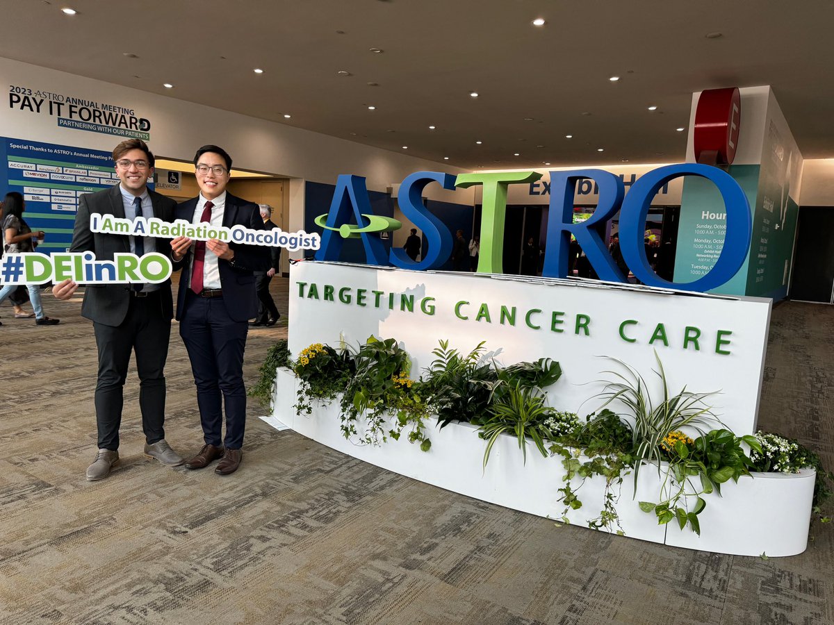 RohanPatelMD's tweet image. With our star PGY-5 @EricChenMD, and proud to represent #DEIinRO with our daily work and research! Check out his oral presentation at the Advancing Health Equity session at 4:45-6pm! @RadOncUH
