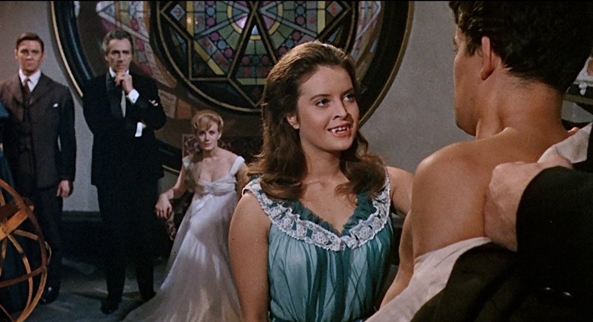 exclusivephd's tweet image. Rewatching #KissOfTheVampire tonight, it feels very slow. And dare I suggest, miscast.

None of the leads have that leading energy required. 

Clifford Evans isn't bad as the drunk Professor, but doesn't get enough to do.