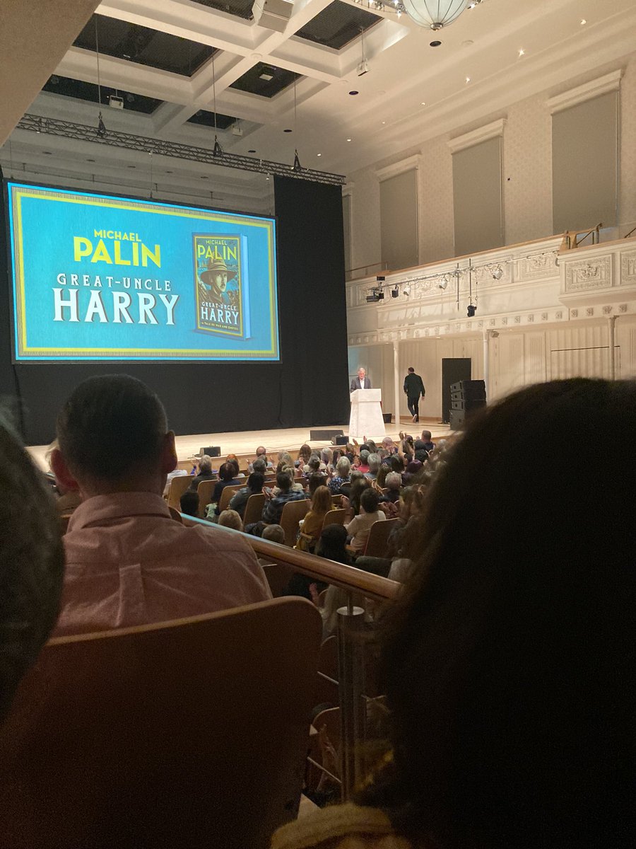 Brilliant talk with Michael Palin tonight.