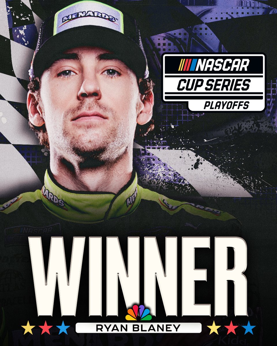 NASCARonUSA's tweet photo. REPOST to congratulate Ryan @Blaney!

HE WINS AT @TALLADEGA! https://t.co/C58F49NqnQ