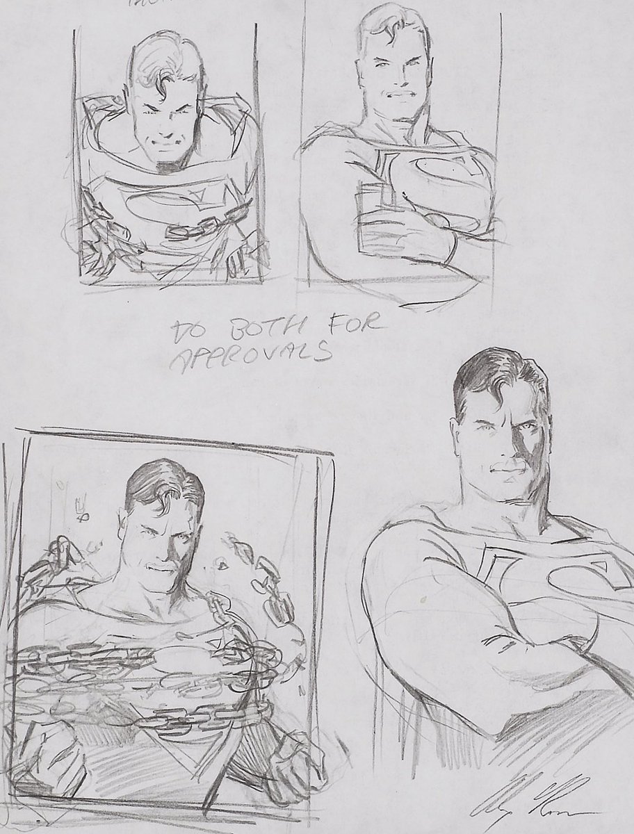 Superman Pencil Studies #sketch #superman #dccomics #throwback #artwork #process #creativeprocess