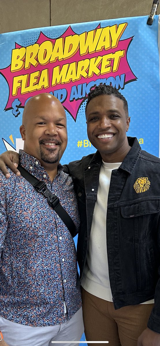 was so amazing to see and quickly catch up with my friend @lsteventaylor today at the @BCEFA broadway flea! @TheLionKing #Broadway #BCEFA #NYC ❤️🥰