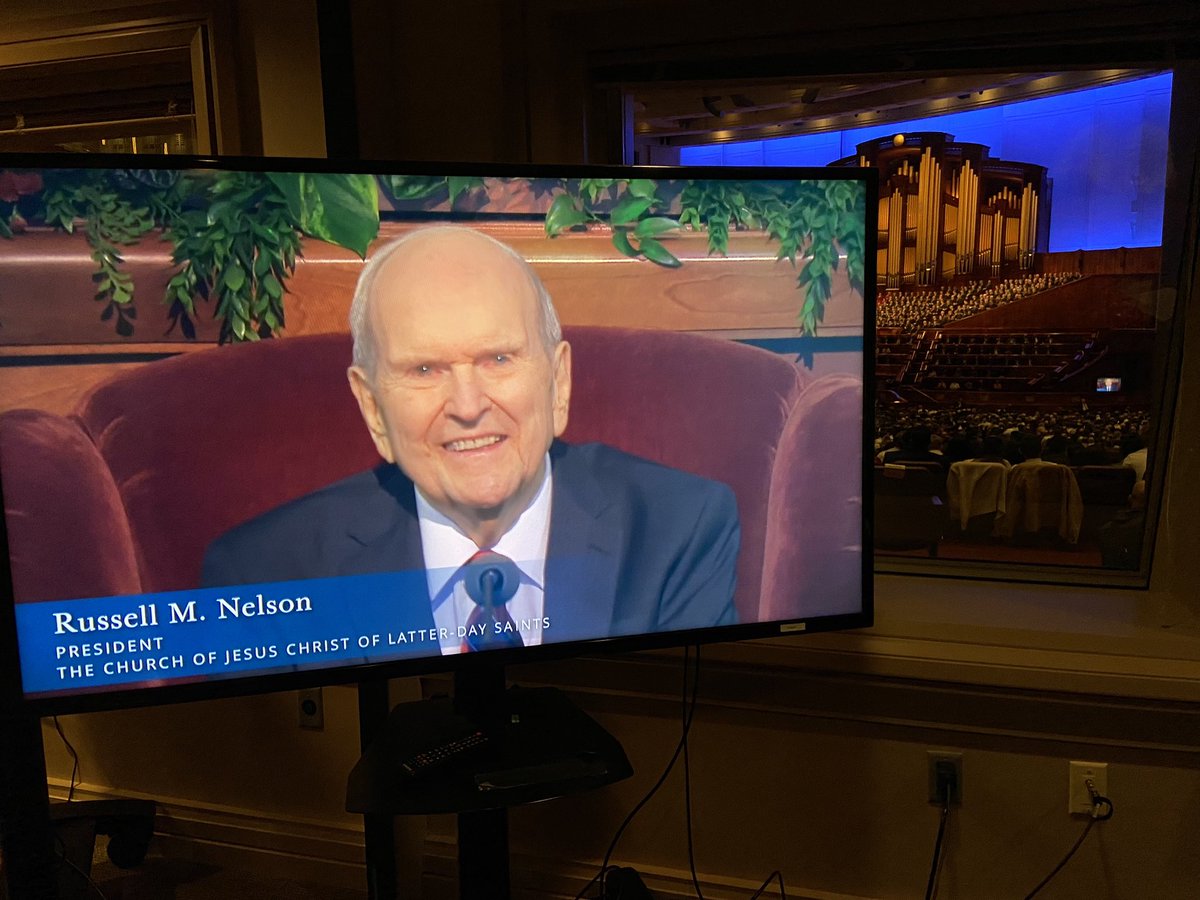 NOW: President @NelsonRussellM of @Ch_JesusChrist delivers pre-recorded remarks at the end of #GeneralConference “As I have wrestled with the intense pain caused by my recent injury, I have felt even deeper appreciation for Jesus Christ and the incomprehensible gift of His…