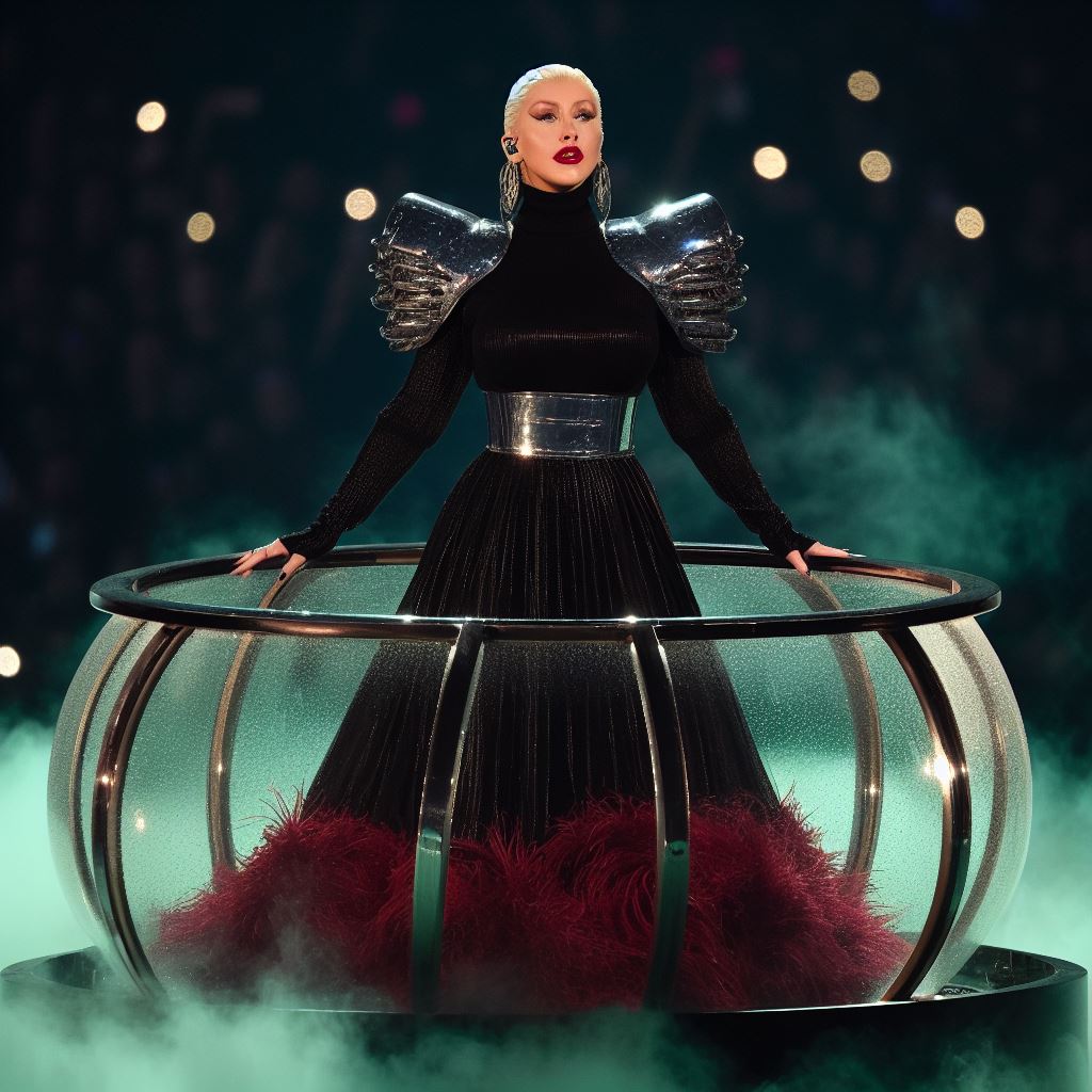 Christina Aguilera singing Birds of Prey at the Bionic World Tour (AI ...