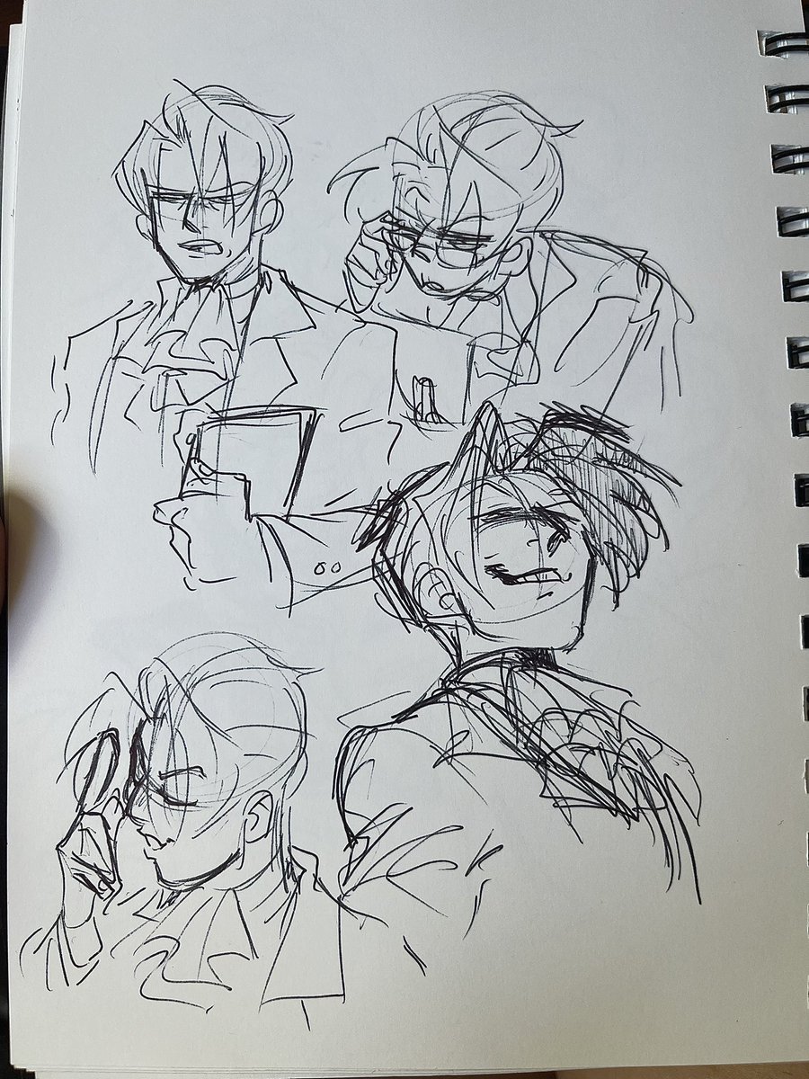Pen warmup sketches of the man the myth the legend 