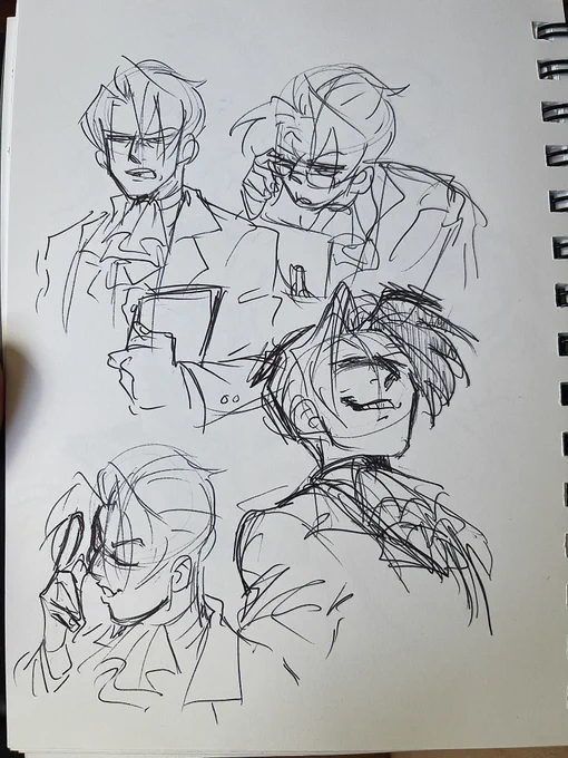 Pen warmup sketches of the man the myth the legend 