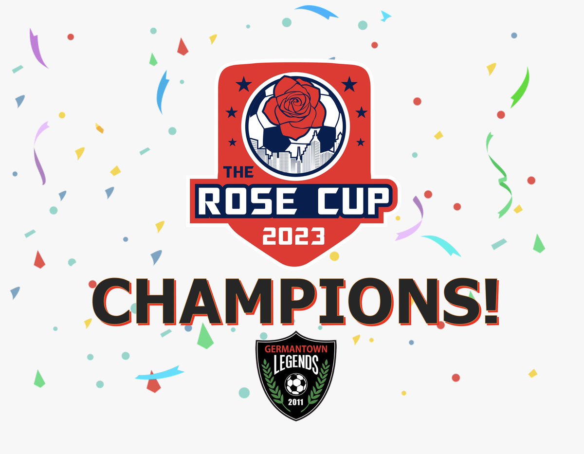 GermantownSoc's tweet photo. Congrats to the Germantown Lady Legends 2012 Black, GU13 CHAMPIONS of the Rose Cup!

The Lady Legends went 4-0, scoring 27 allowing none for the event.

⚽️ 🏆 💪  #LegendsSoccer @GermantownChamber @USSoccer @USYouthSoccer @TennesseeSoccer #MikeRoseSoccerComplex #MRSC #RoseCup https://t.co/KL3G9XqwYJ